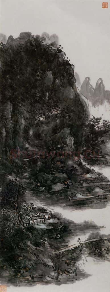  黄宾虹《山水》书画作品