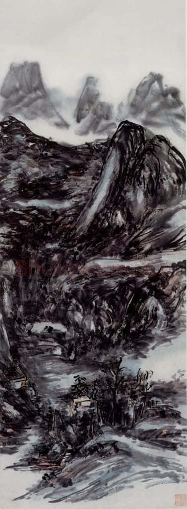  黄宾虹《山水》书画作品