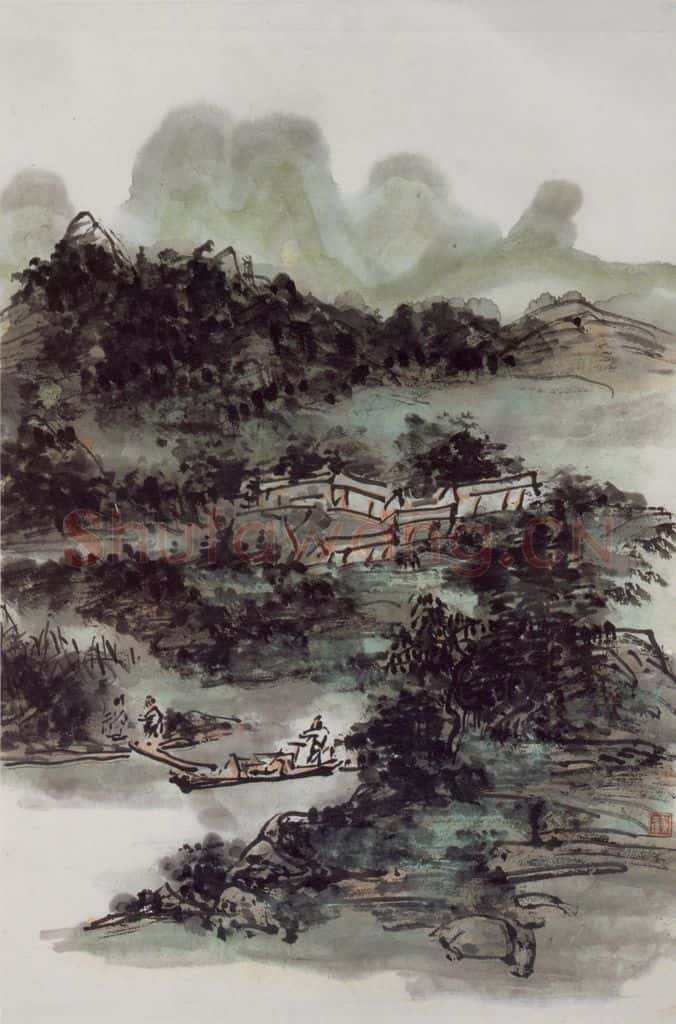 黄宾虹《山水》书画作品