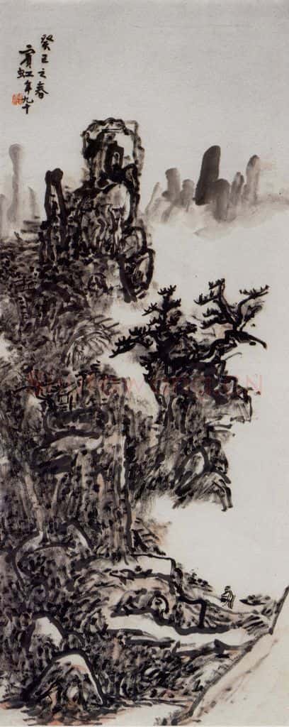 黄宾虹《山水》书画作品