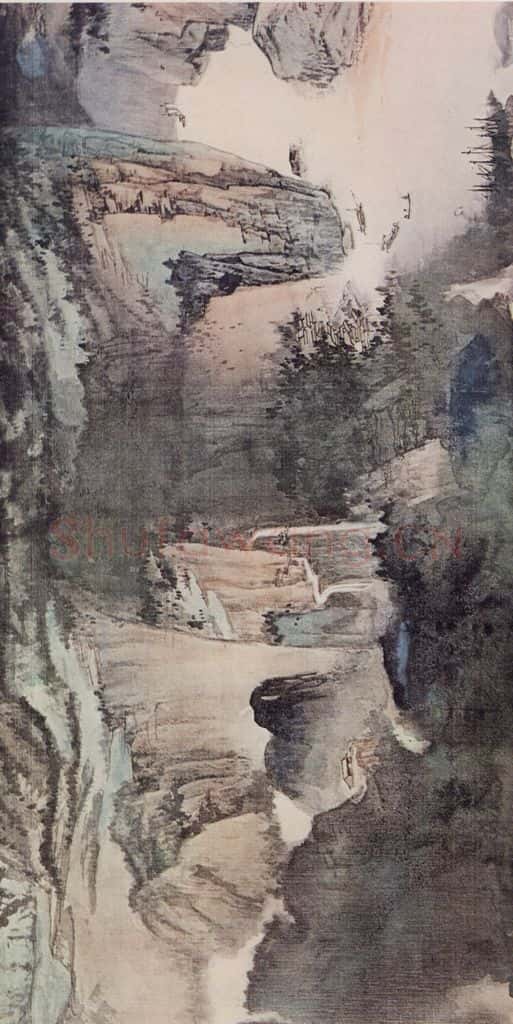 张大千《长江万里图》书画作品