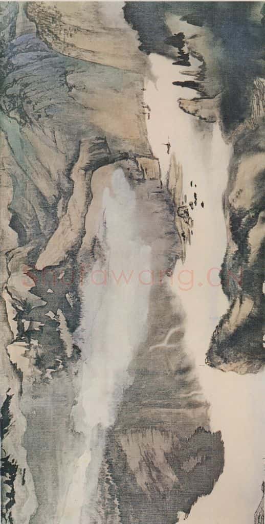 张大千《长江万里图》书画作品
