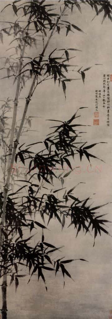 明 夏昶 墨竹图轴 书画作品