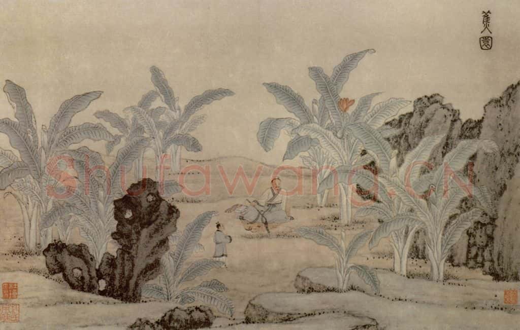 明 杜瓊 蕉園图册 书画作品