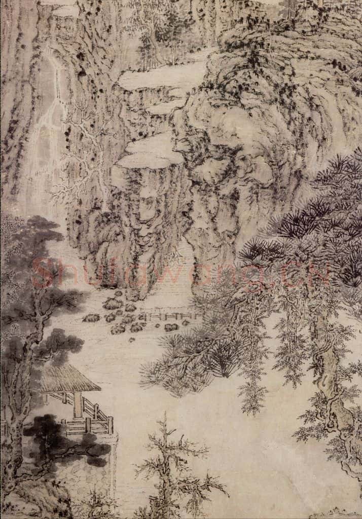 元 王蒙 东山草堂图 书画作品