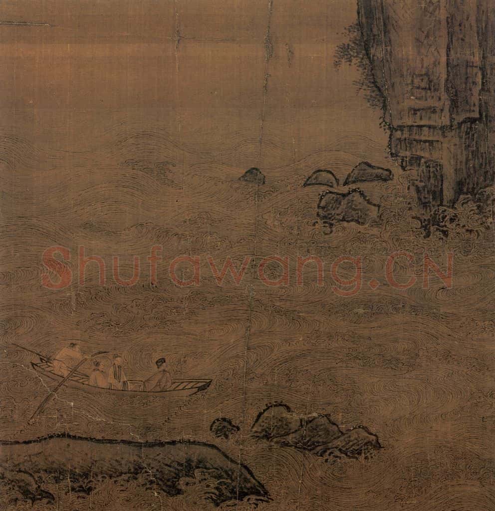 宋 宋人《赤壁画》书画作品