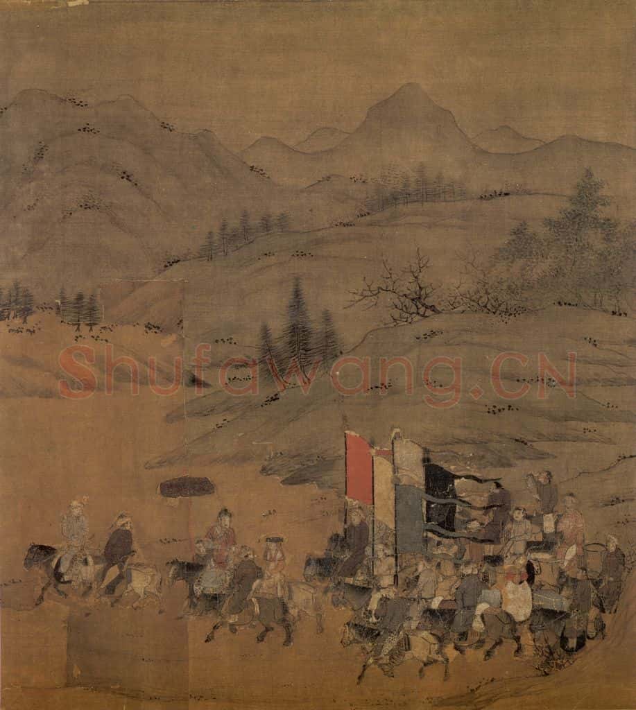 宋 李唐《文姬归汉图》书画作品