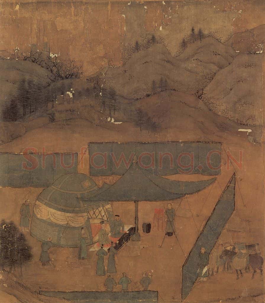 宋 李唐《文姬归汉图》书画作品