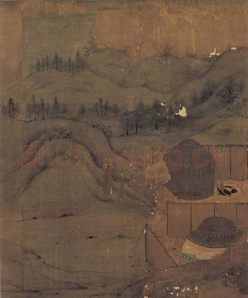 宋 李唐《文姬归汉图》书画作品