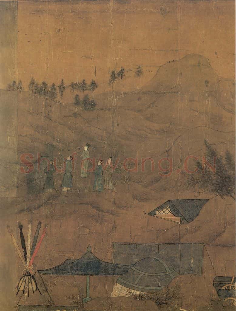 宋 李唐《文姬归汉图》书画作品