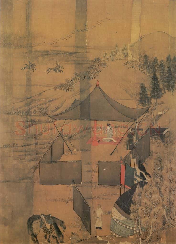 宋 李唐《文姬归汉图》书画作品
