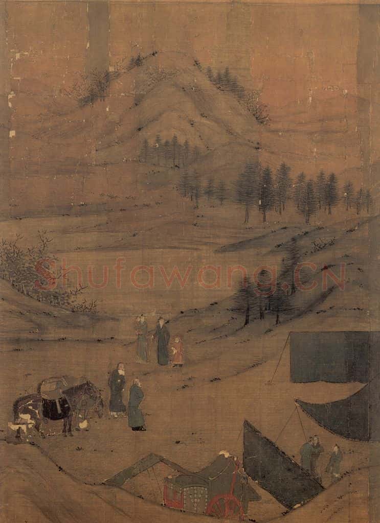 宋 李唐《文姬归汉图》书画作品