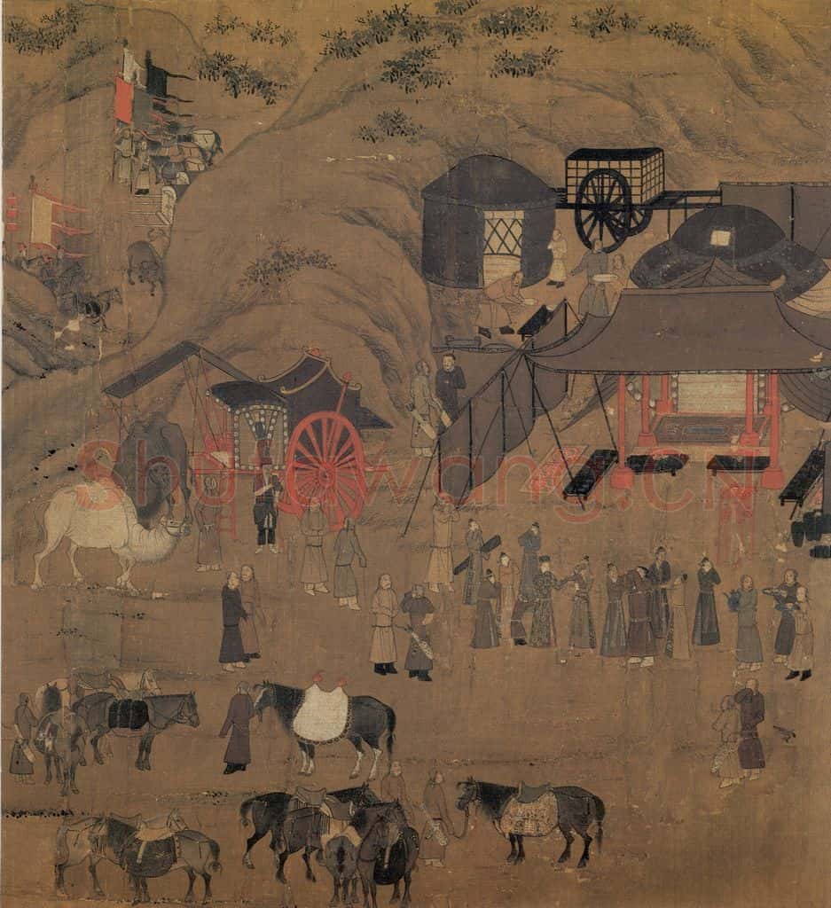宋 李唐《文姬归汉图》书画作品
