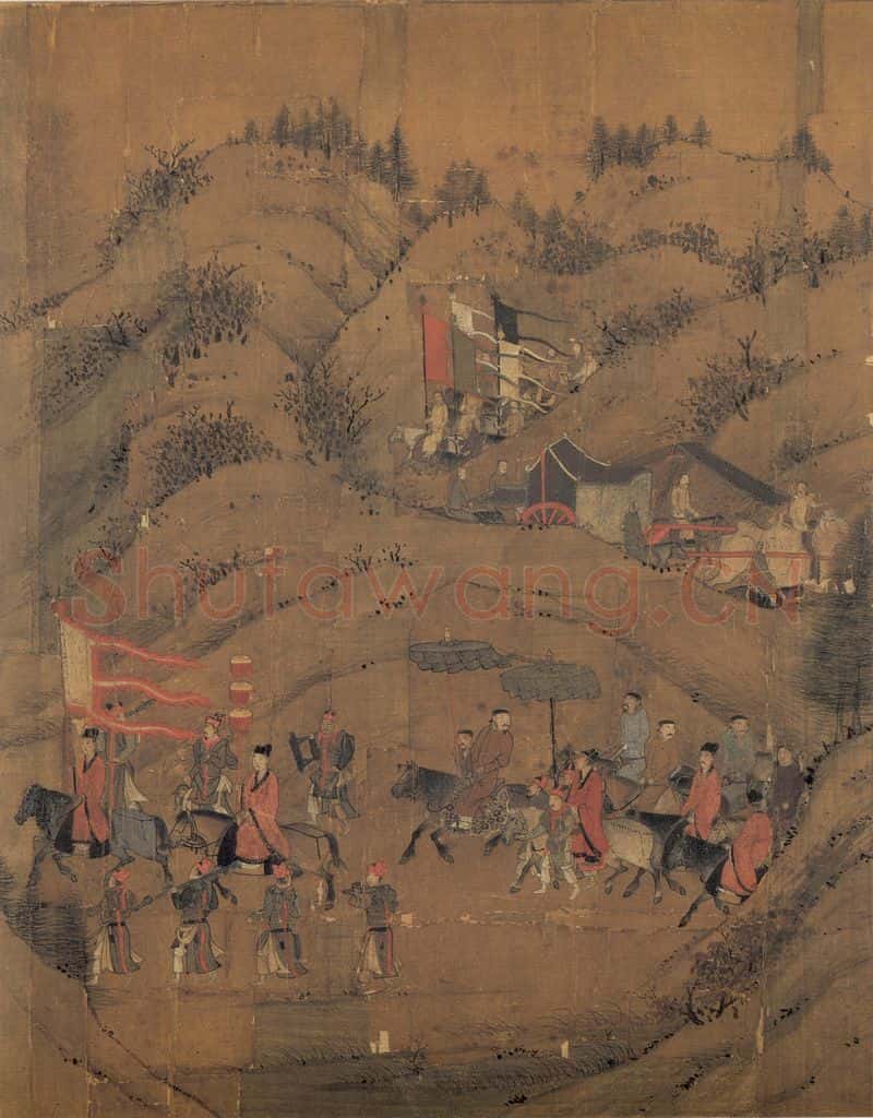 宋 李唐《文姬归汉图》书画作品