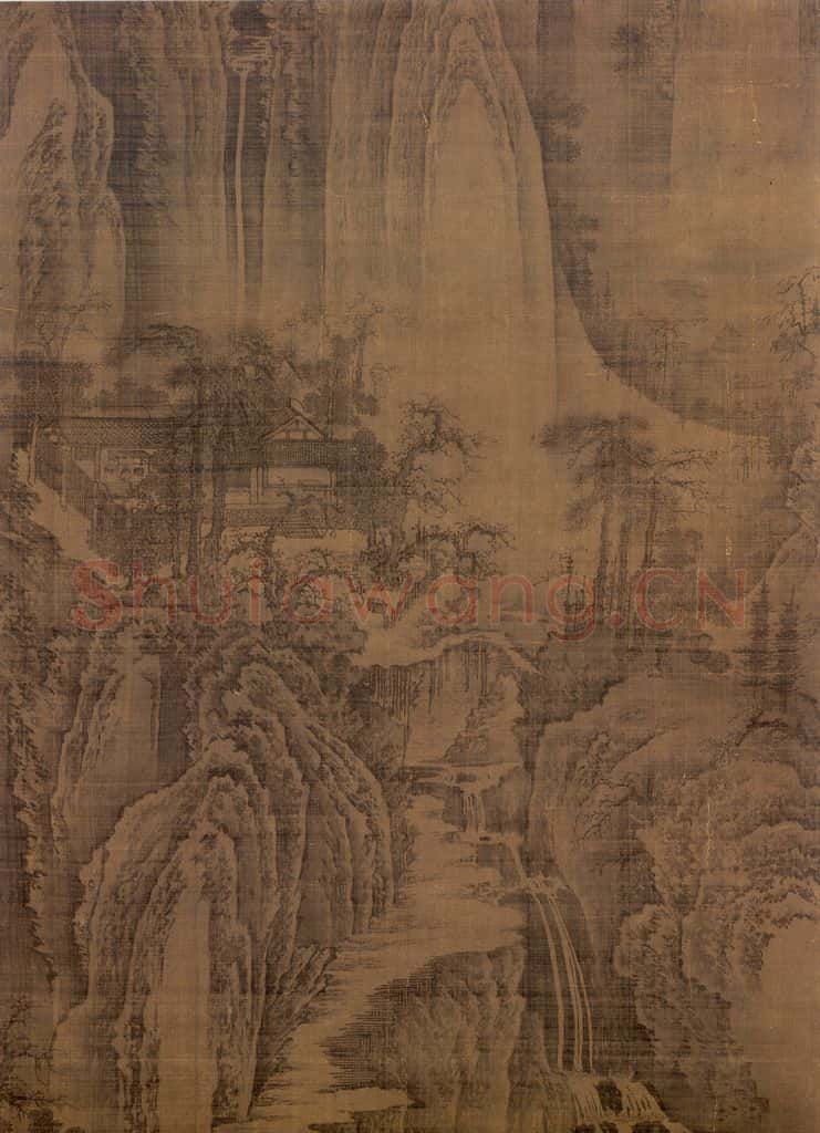 五代梁 荆浩《匡廬图》书画作品