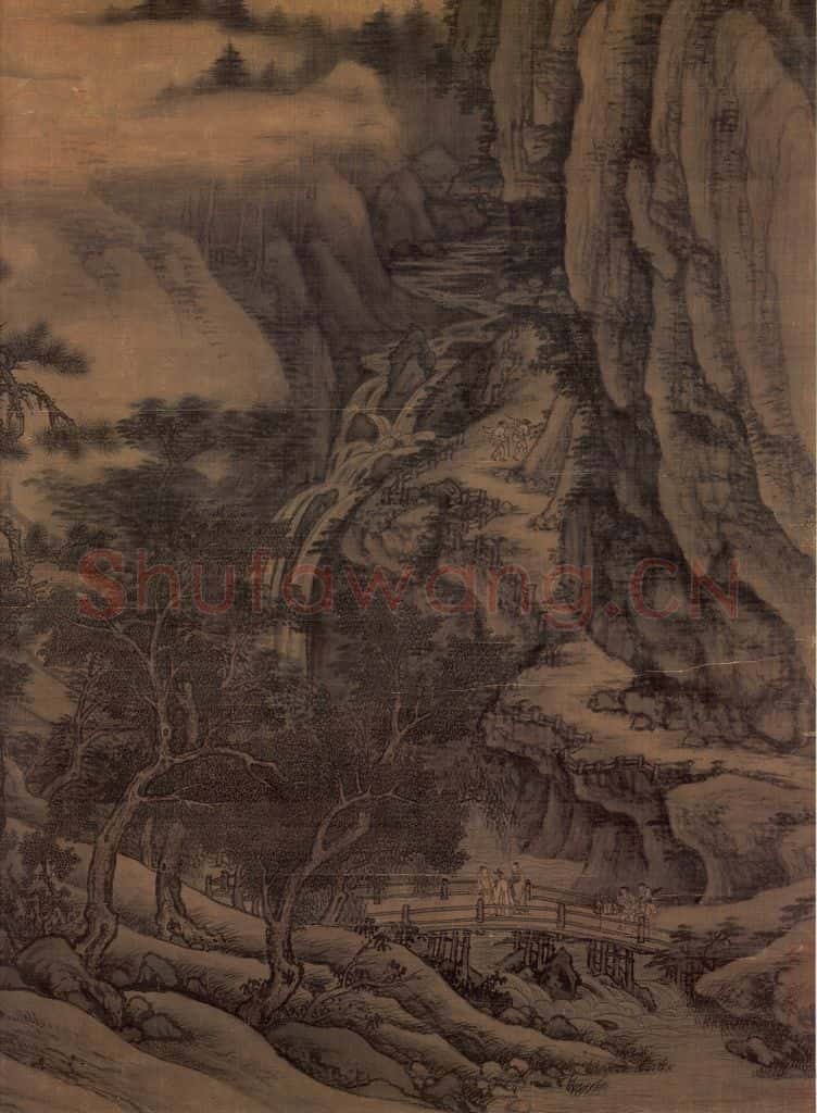 五代南唐 董源《洞天山堂》书画作品