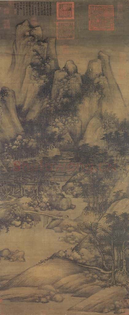 五代南唐 《萧翼赚兰亭图 》书画作品