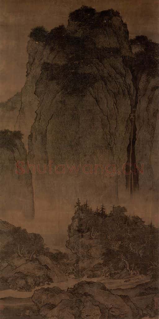 宋 范宽《溪山行旅图》书画作品