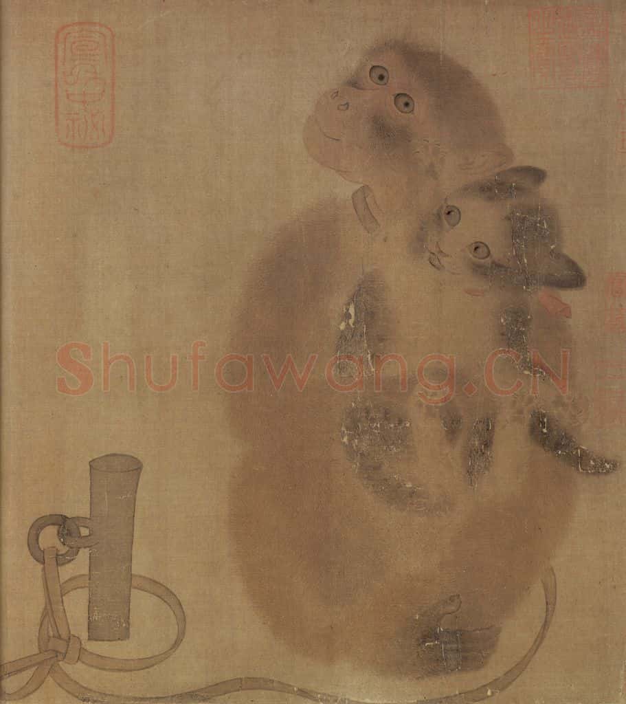 北宋 易元吉《侯猫图》书画作品
