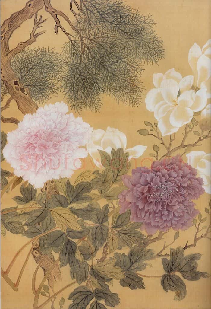清 恽寿平《花卉》书画作品