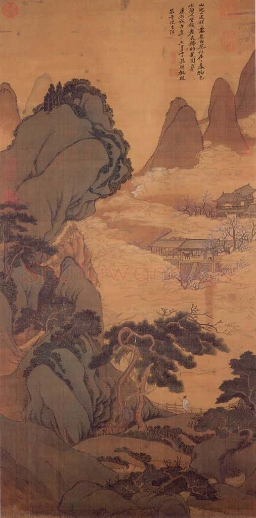 清 吴歴《梅花山馆》书画作品