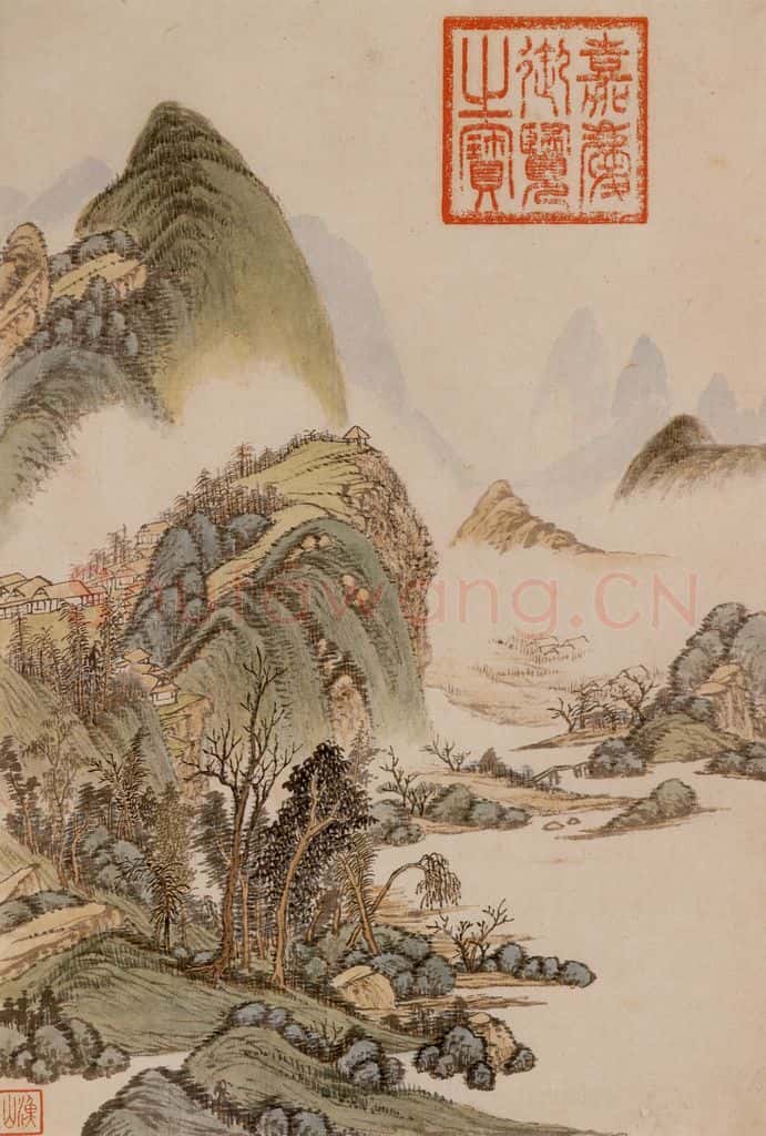 清 吴歴《橅宋元人山水》书画作品