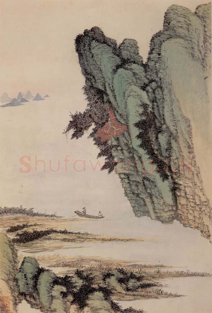 清 吴歴《橅宋元人山水》书画作品