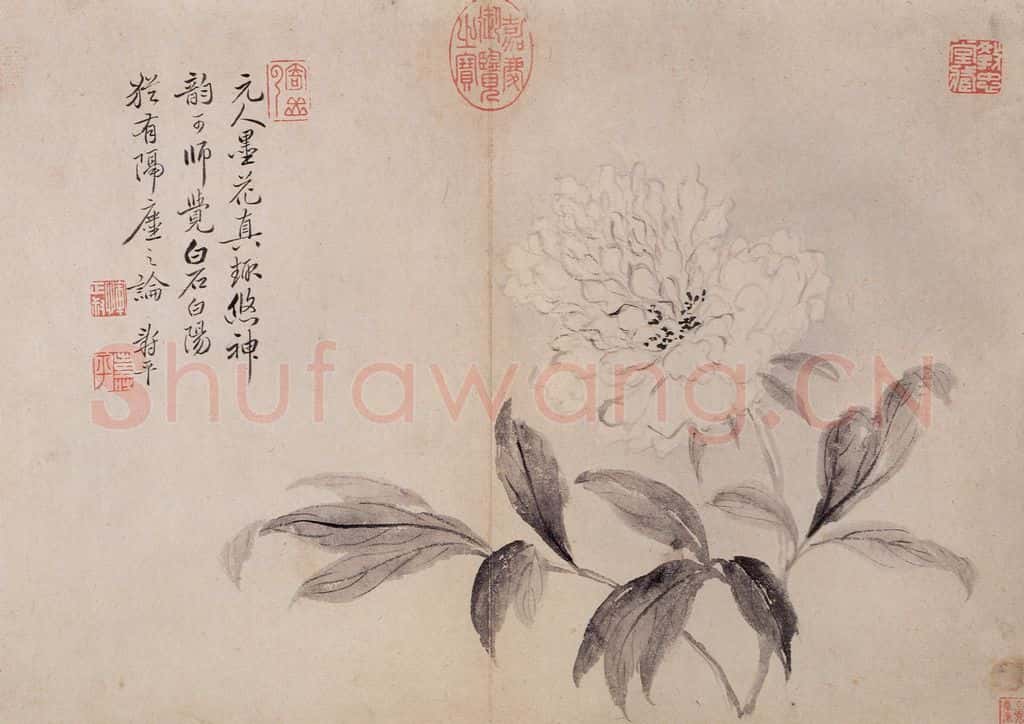 清 恽寿平《写生墨妙》书画作品