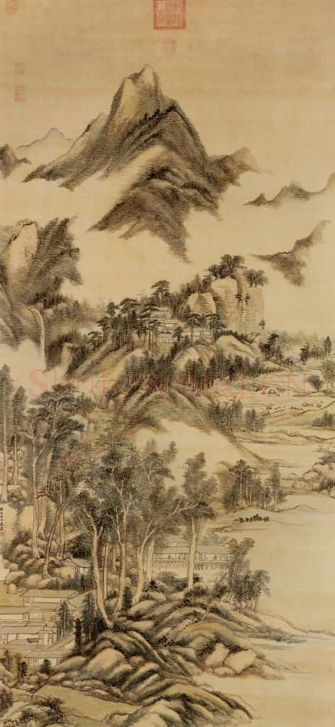 清 王原祁《云山无尽图》书画作品