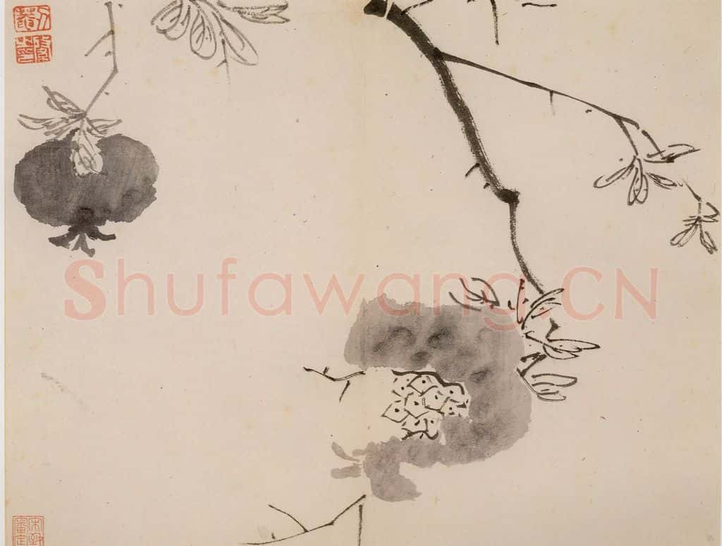 清 传綮《写生》书画作品
