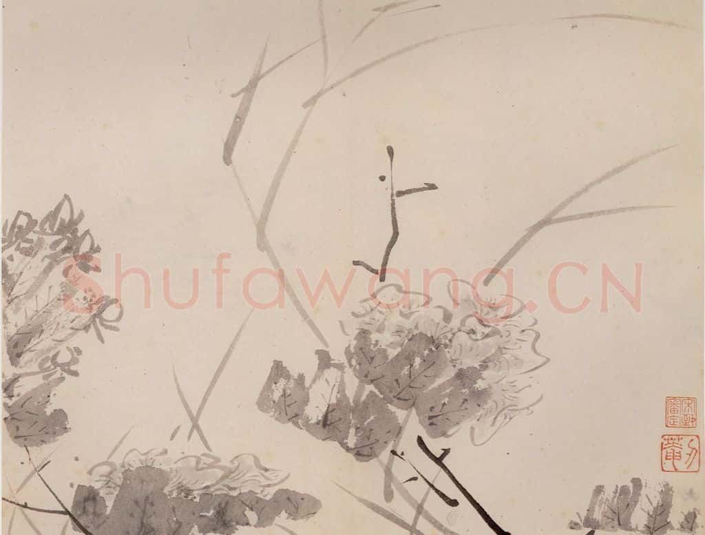 清 传綮《写生》书画作品