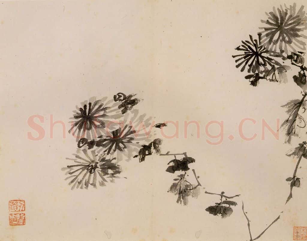 清 传綮《写生》书画作品