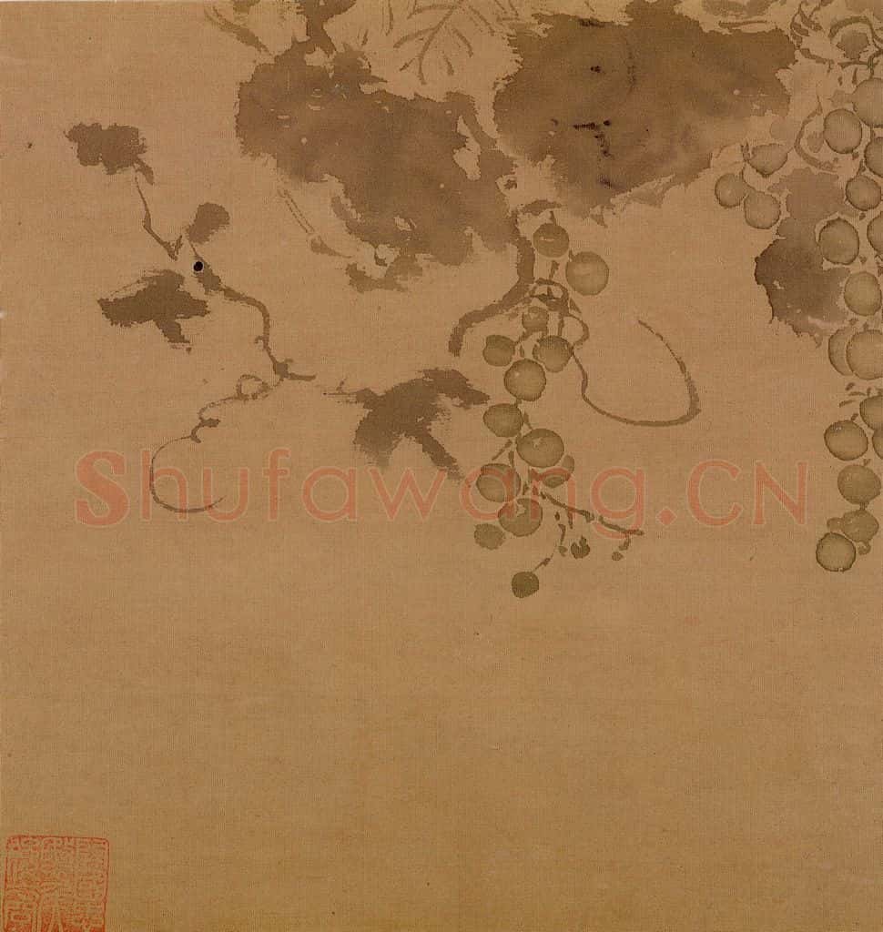 明 孙龍《写生》书画作品
