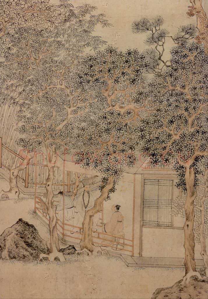 明 文征明《影翠轩图》书画作品