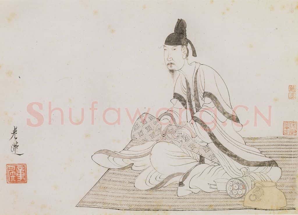 明 陈洪绶《画隐居十六觀》书画作品