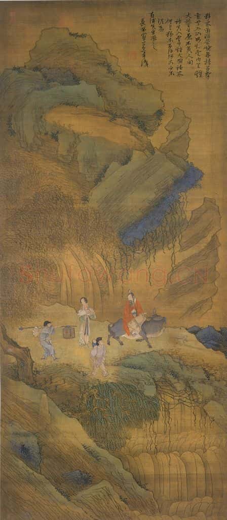明 崔子忠《云中鸡犬》书画作品