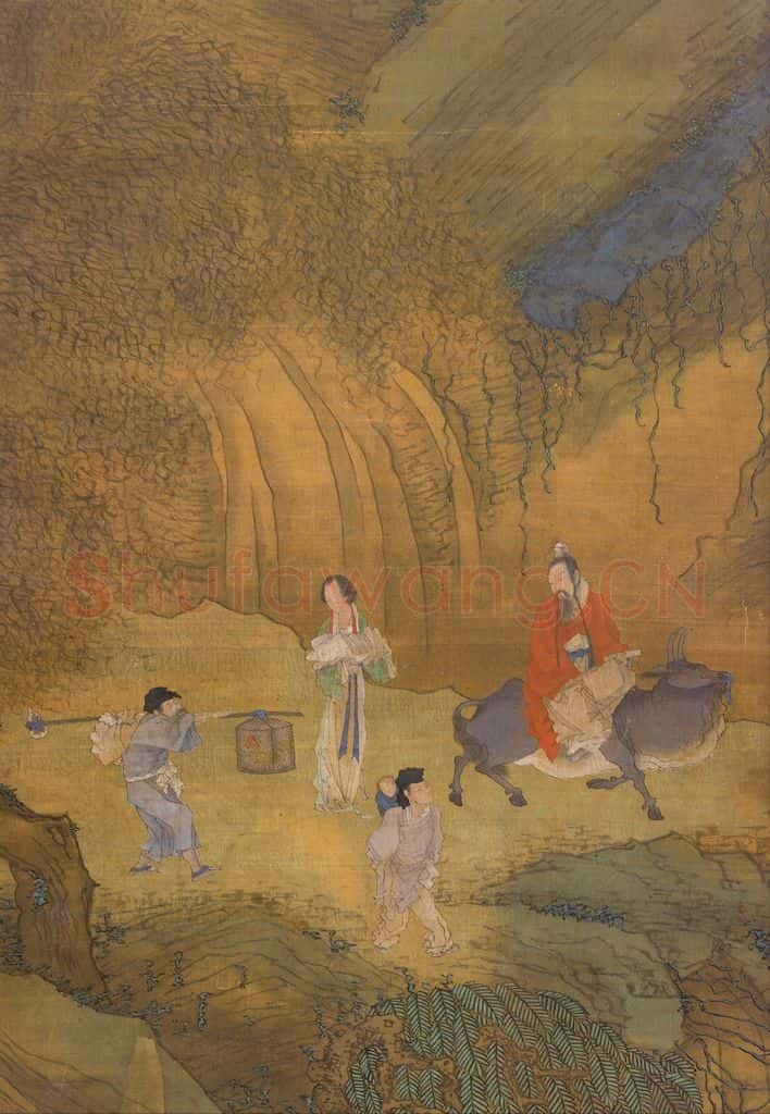 明 崔子忠《云中鸡犬》书画作品