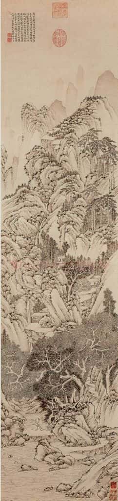 明 文徵明《洞庭西山图》书画作品