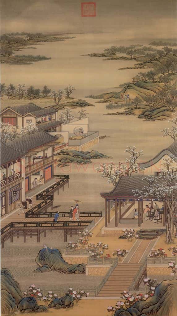 清 《画院月令图》书画作品