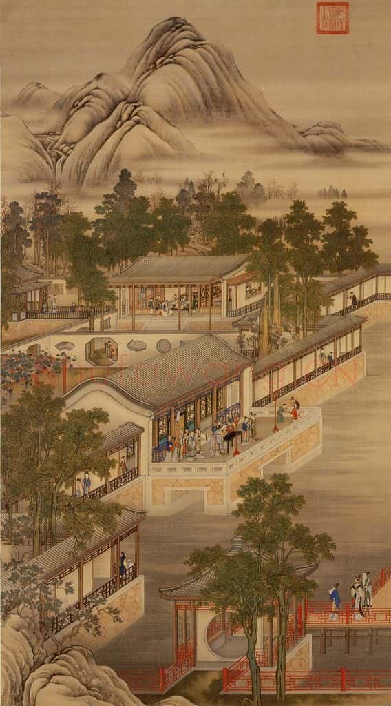 清 《画院月令图》书画作品