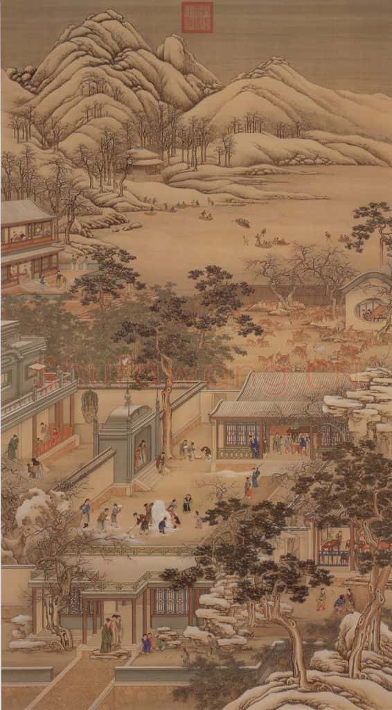 清 《画院月令图》书画作品