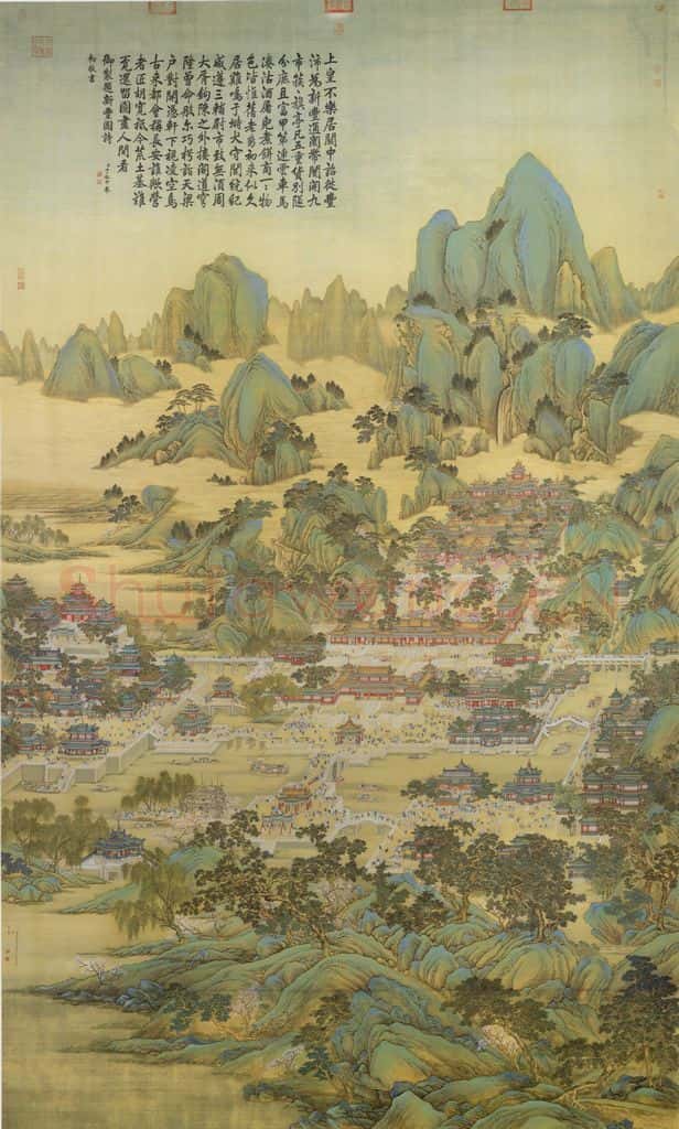 清 院本《新丰图》书画作品