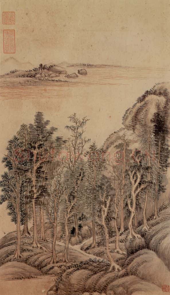 清 王翚《临唐宋各家山水（十二开）》书画作品