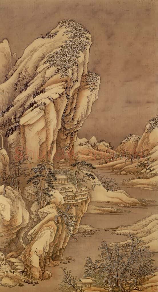 清 王翚《临唐宋各家山水(十二开)》书画作品