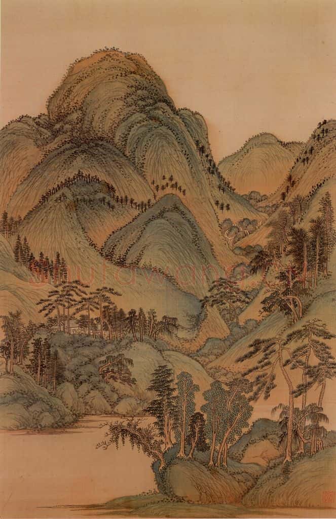 清 王翚《临唐宋各家山水(十二开)》书画作品