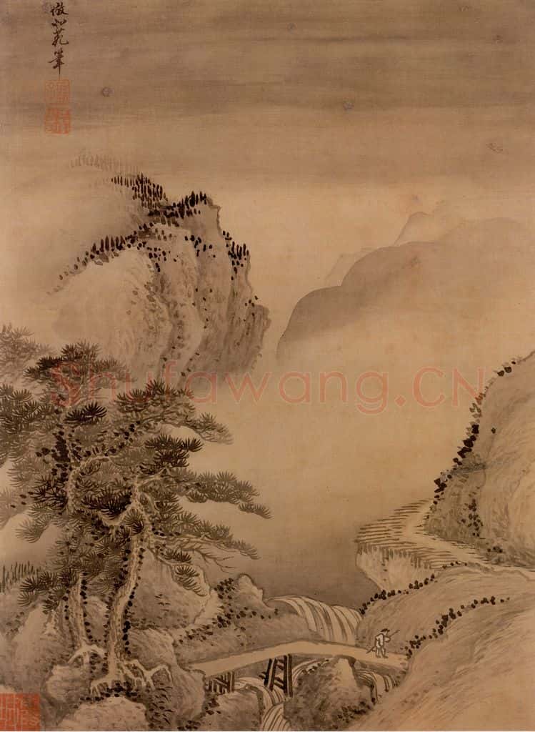 清 王翚《山水画（十开）》书画作品