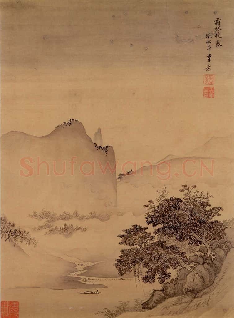 清 王翚《山水画（十开）》书画作品