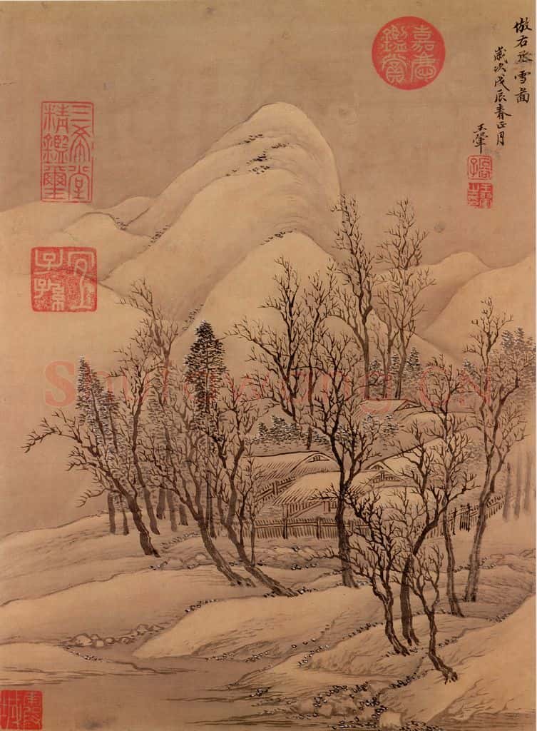 清 王翚《山水画(十开)》书画作品