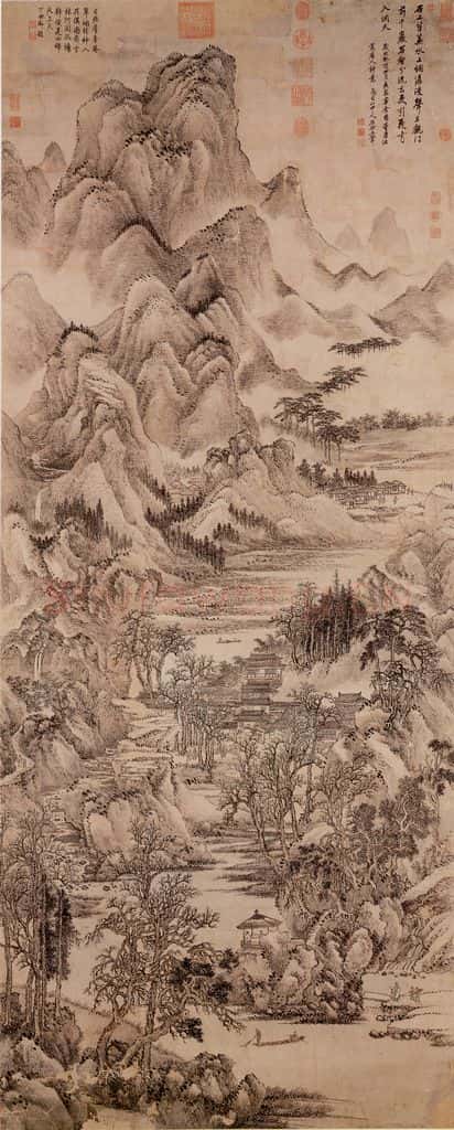 清 王翚《千岩万壑图》书画作品