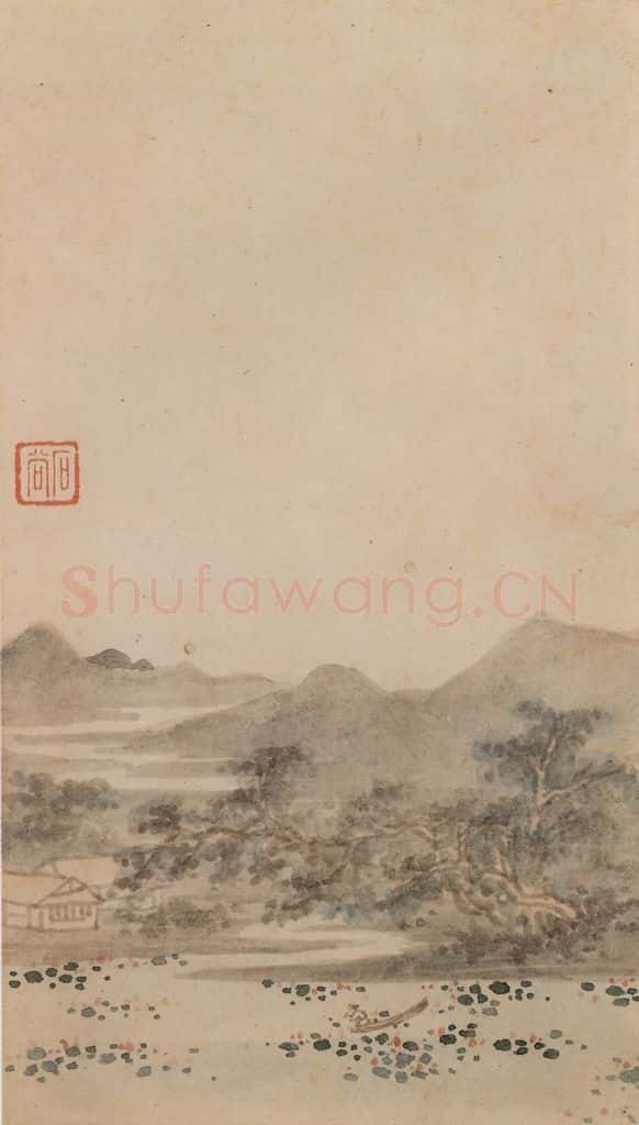 清 王翚《墨迹(十二开)》书画作品